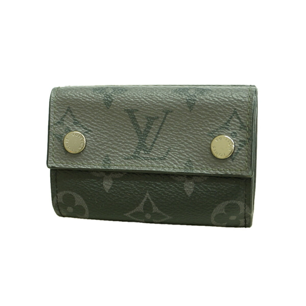 Louis Vuitton Tri-fold Wallet Monogram Eclipse Discovery Compact M45417 Black...